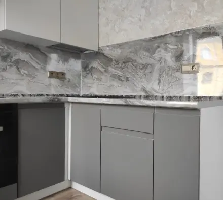 Кухня Софт серый Гранит софт матовый