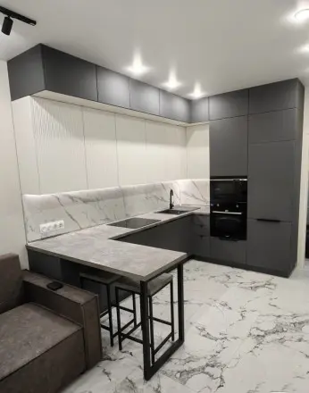 Кухня Тальк Графит Аква